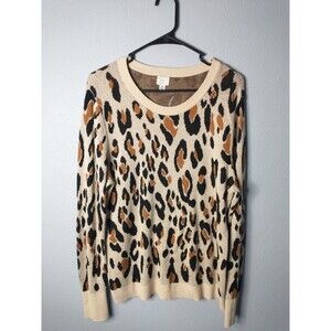 A New Day Animal/Leopard Print Sweater